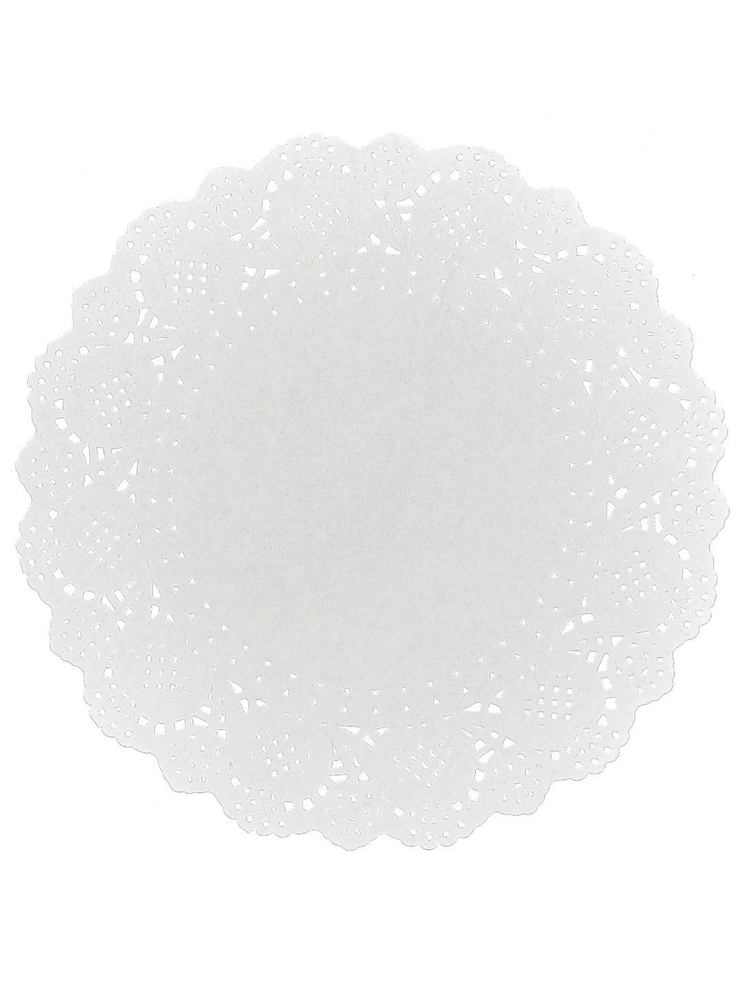 Napperons en papier dentelle pour décoration de fête blancs