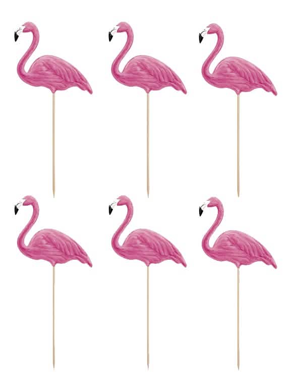 Pics flamants roses pour gâteaux rose