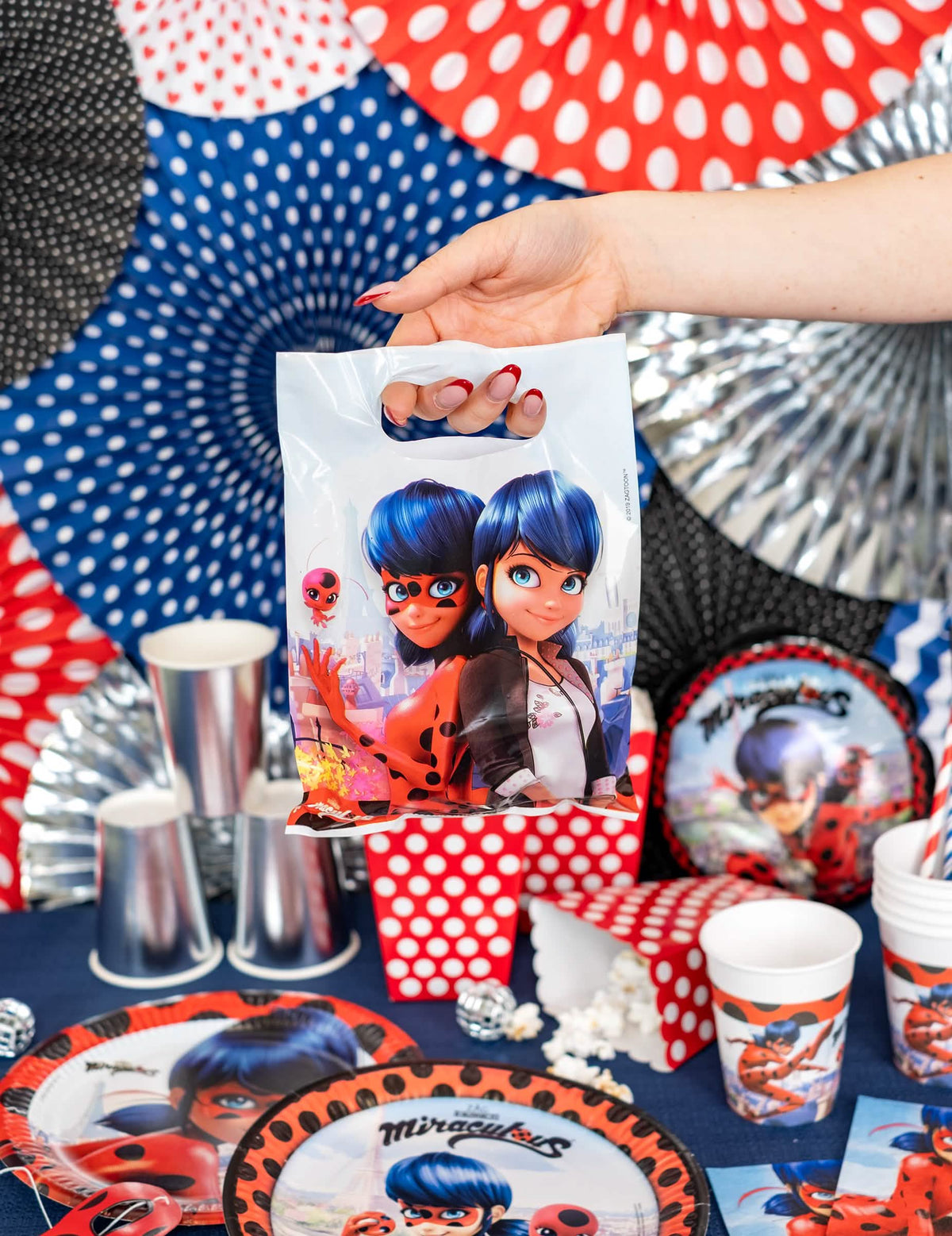 Puesta en situación de las bolsas de regalo Miraculous Ladybug