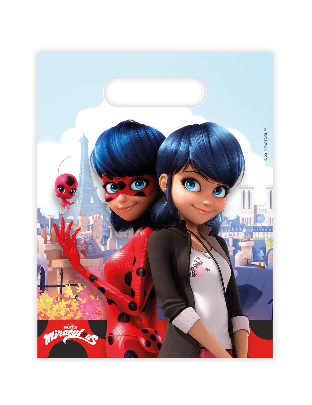 Puesta en situación de las bolsas de regalo Miraculous Ladybug
