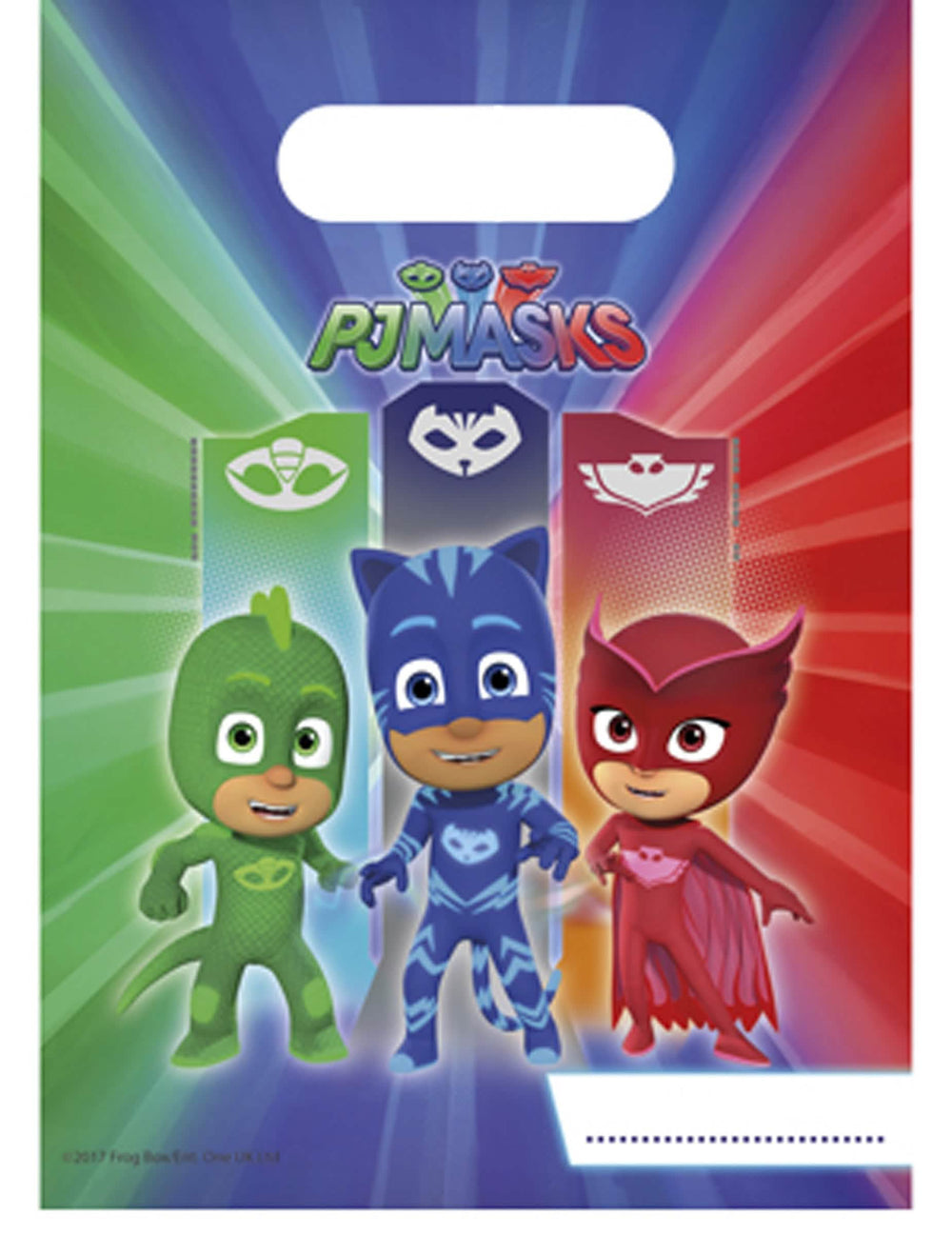 bolsas de regalo PJMasks para niño multicolores