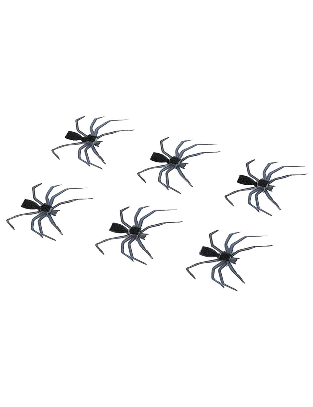 Vista general de los 6 stickers para piel de araña