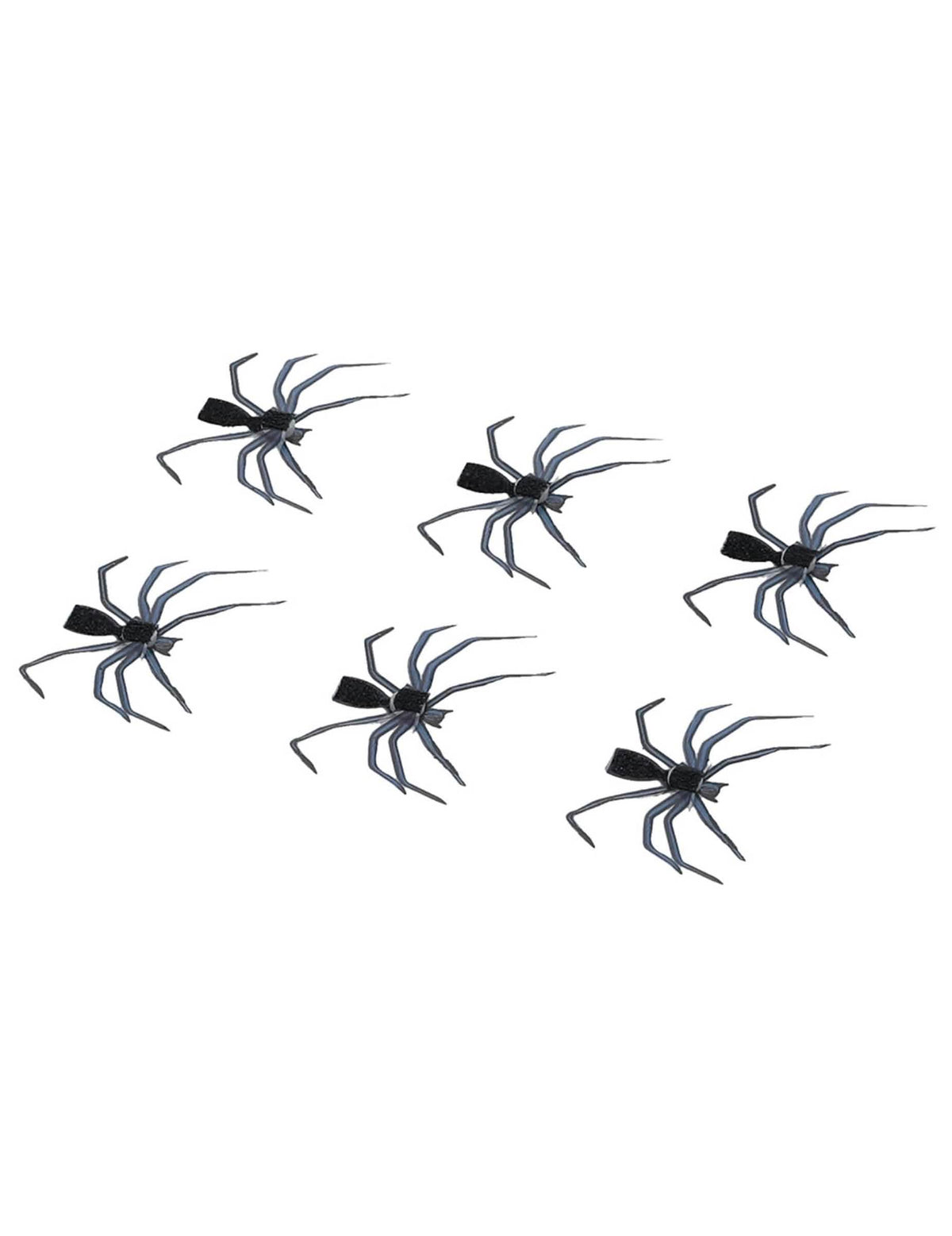 Vista general de los 6 stickers para piel de araña