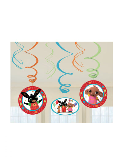 Suspensions spirales Bing pour enfant multicolores avec médaillons illustrés