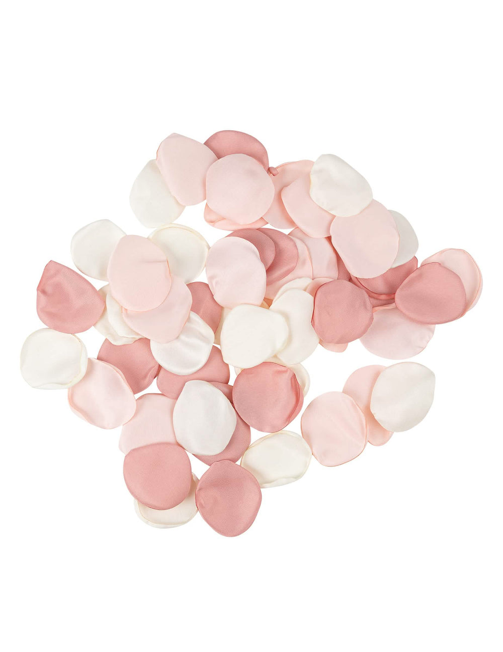 Pétales en satin pour décoration ivoire rose et vieux rose