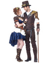 Disfraz de pareja Steampunk retro futurista para adulto