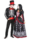 Disfraz de pareja mexicana Día de los Muertos para adulto
