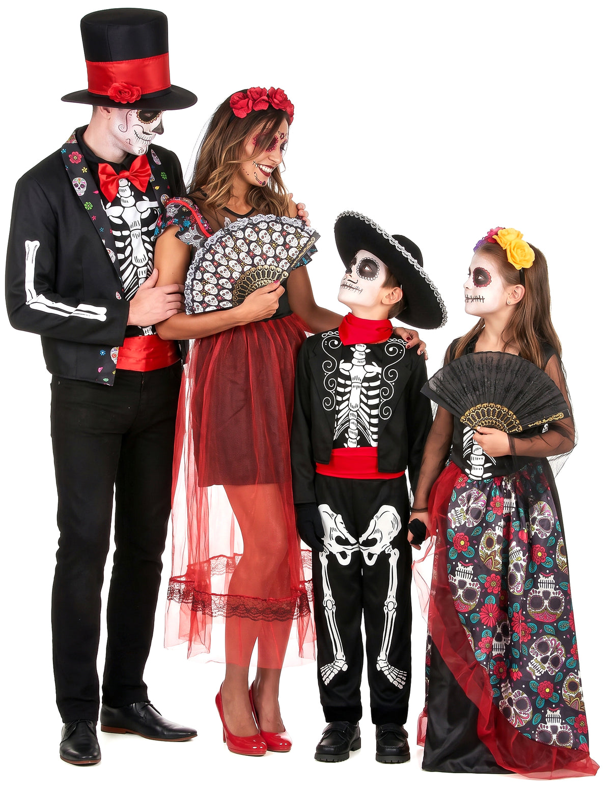 Disfraz de familia Día de los Muertos