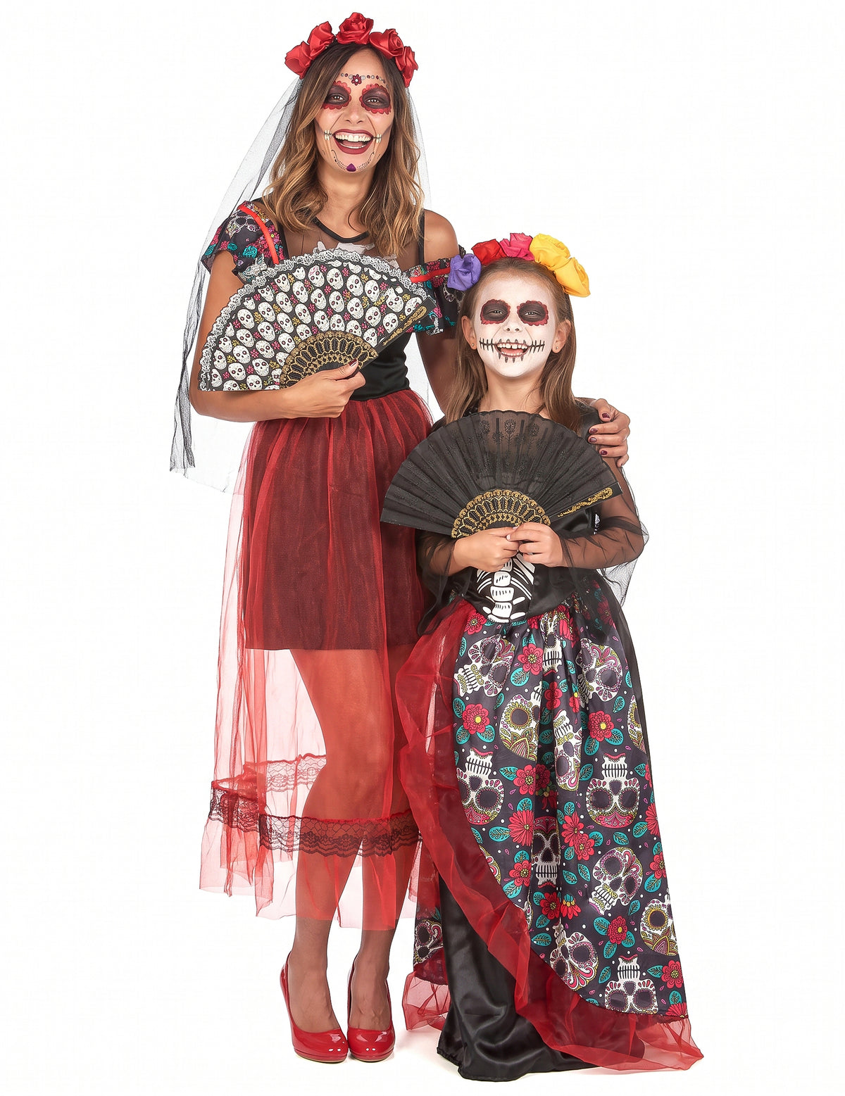 Disfraz de pareja Dia de los muertos madre e hija