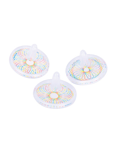 Accessoires piñata toupies spirales pour enfant blanches phosphorescentes