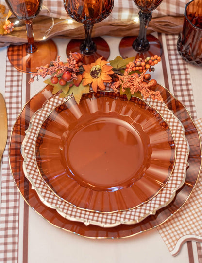 8 Platos de cartón Cottage Living 23 cm
