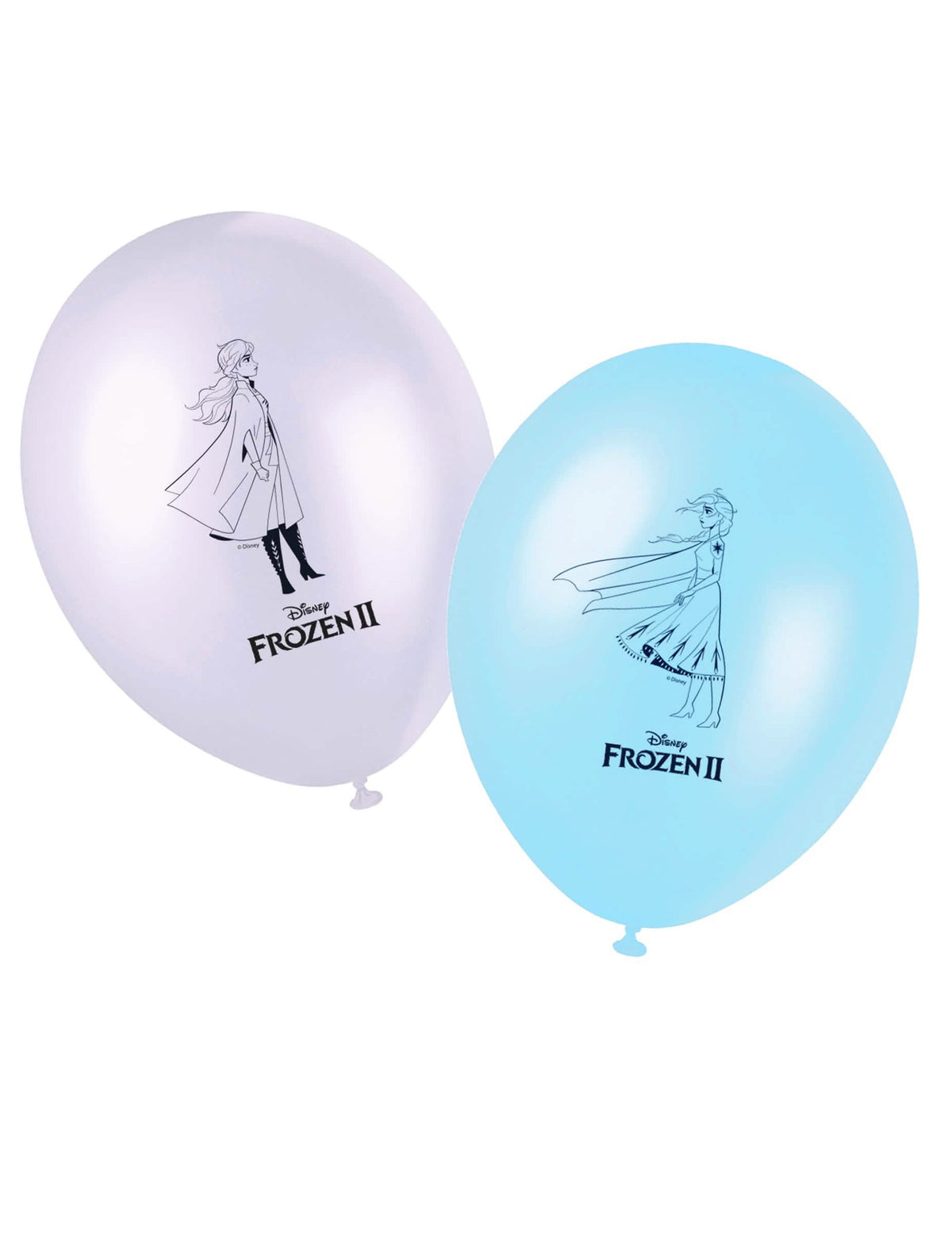 globos de látex Frozen 2 para niño azul y blanco
