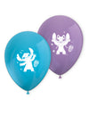 Ballons en latex Stitch pour enfant bleu et violet