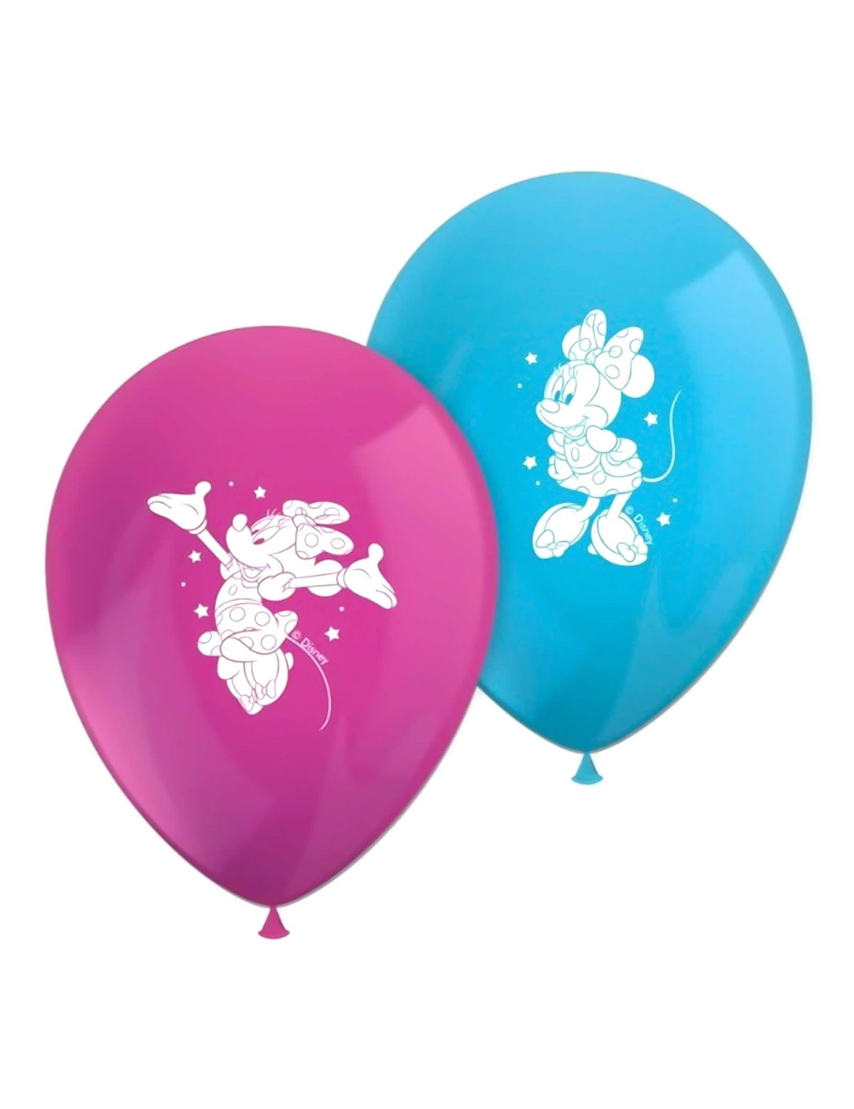 8 Globos estampados Minnie™ 28 cm