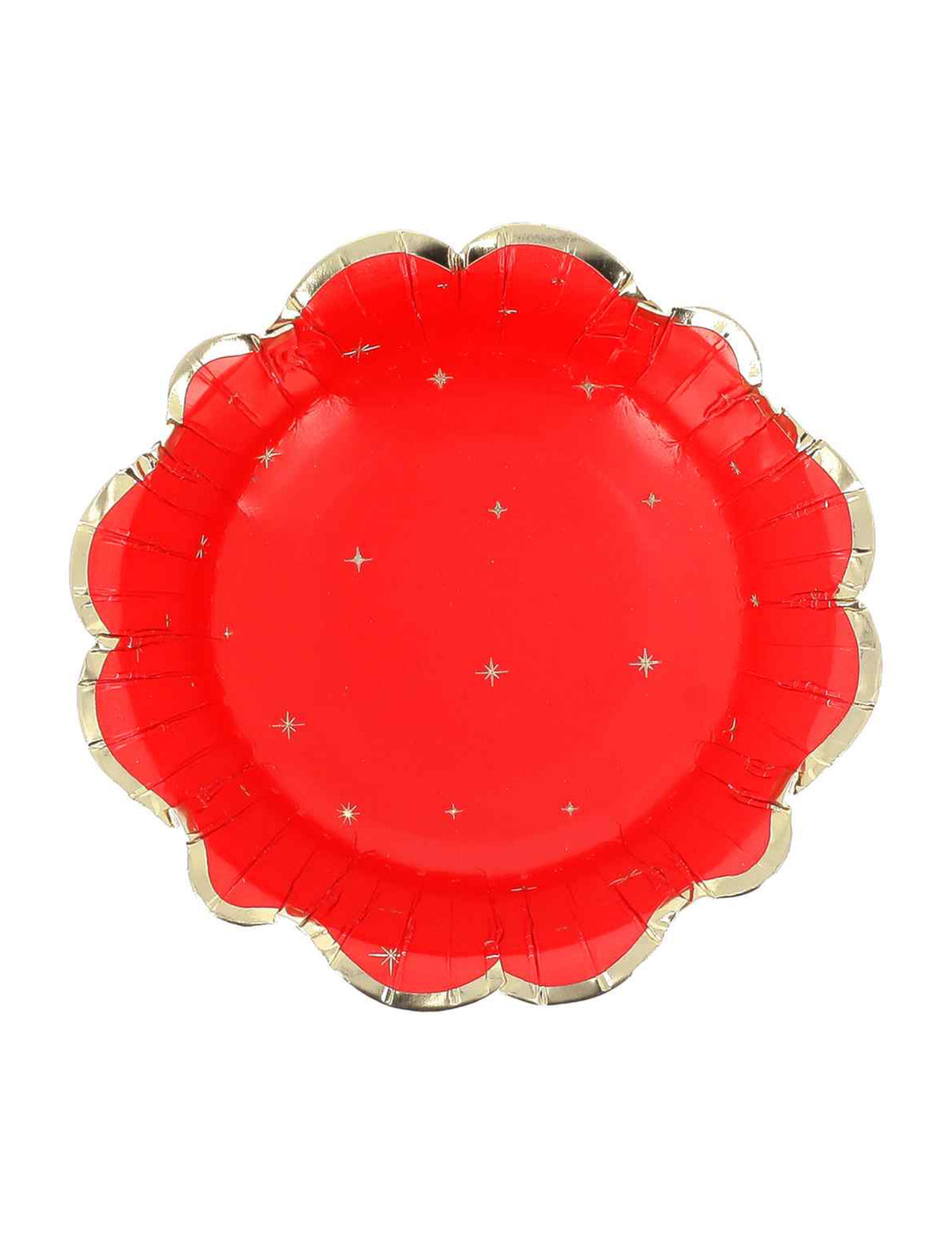 8 cuencos Navidad atemporal rojo y dorado 13,5 cm