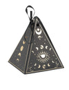 8 recipientes Cosmic Spirit de papel negro y dorado 8,5 x 6,7 cm