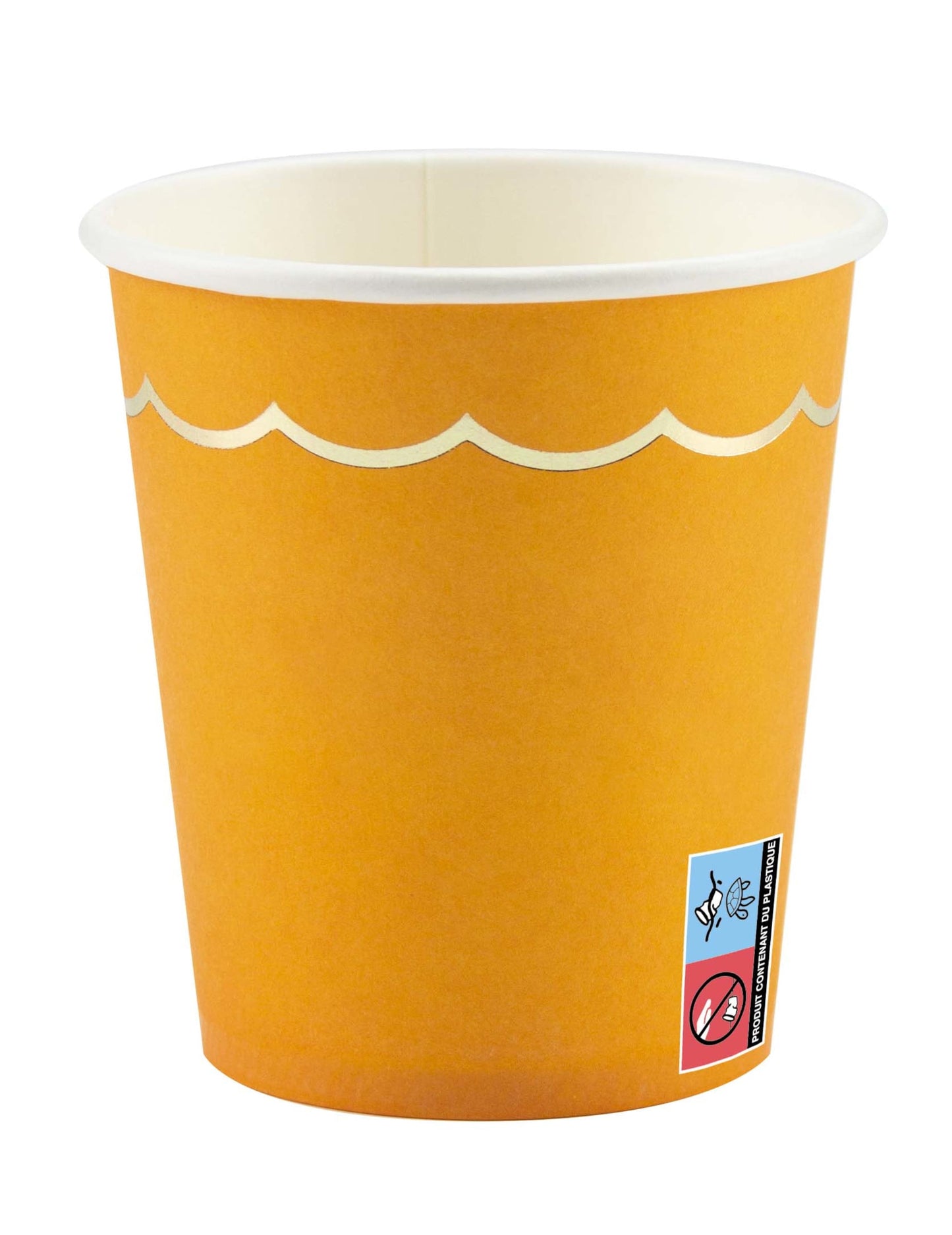 Vue de dos du gobelet en carton citrouille sweety