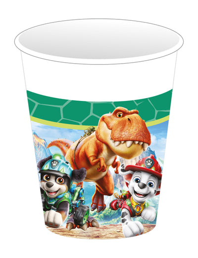 8 Vasos de cartón Patrulla Canina™ Dino Movie 200 ml