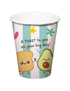8 Vasos de cartón Kawaï Party 250 ml
