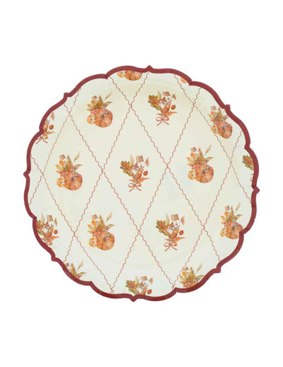 8 Platos pequeños de cartón Cottage Living 18 cm