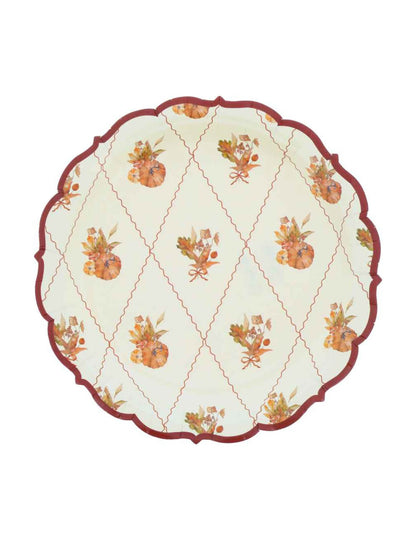 8 Platos pequeños de cartón Cottage Living 18 cm