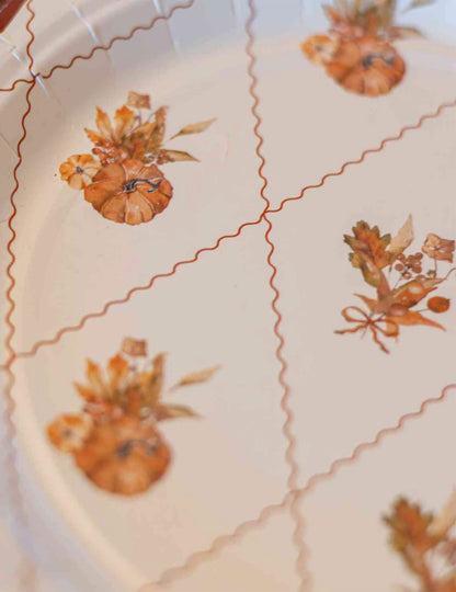 8 Platos pequeños de cartón Cottage Living 18 cm