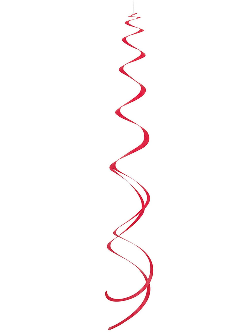 Suspensions spirales pour décoration de fête rouges