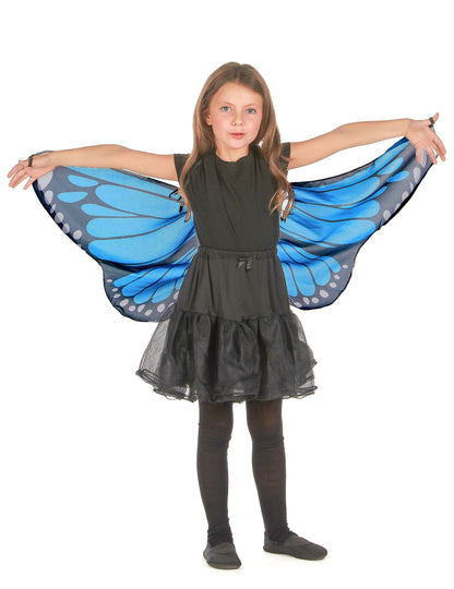 Ailes de papillon pour enfant bleue et noire