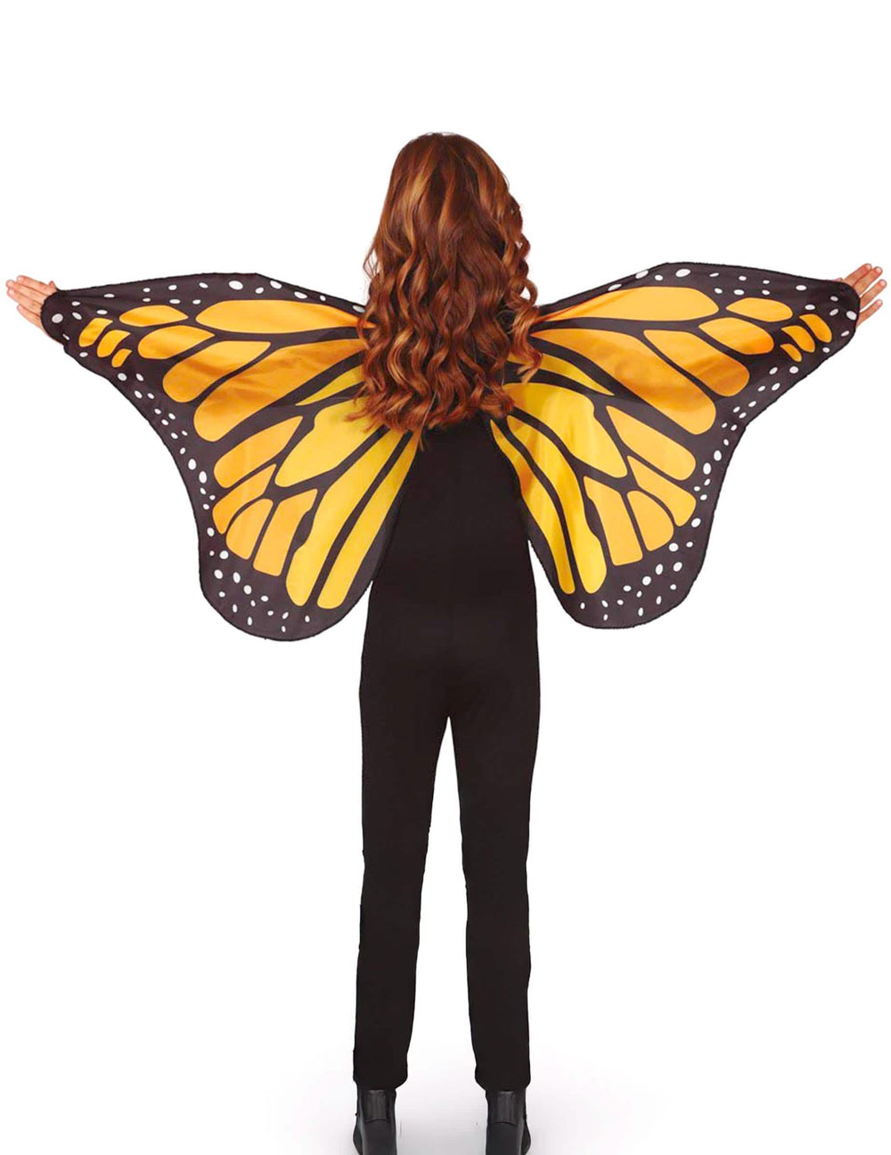 alas de mariposa para niño naranja y negro