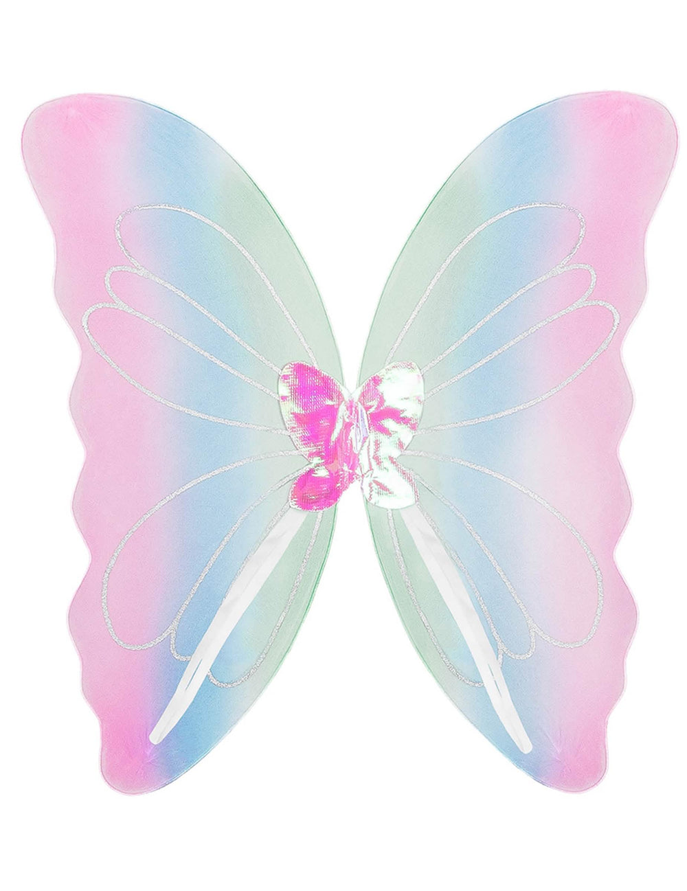 Vue de dos des ailes de papillon multicolores