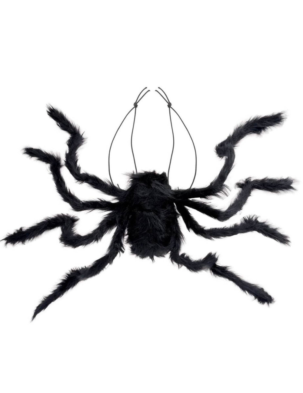 Détail des élastiques de fixation de l'araignée géante à porter sur le dos