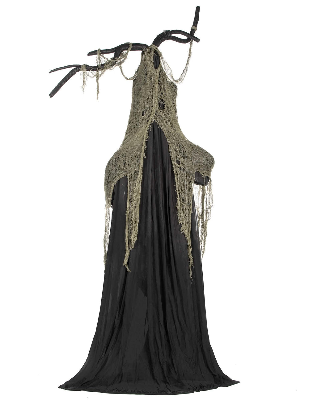 Vista trasera del árbol embrujado articulado luminoso y sonoro halloween