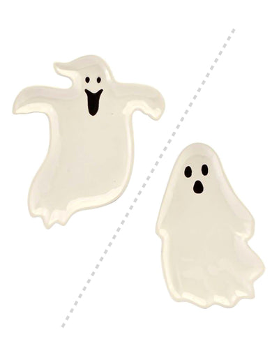 2 platos de cerámica fantasma 20 cm