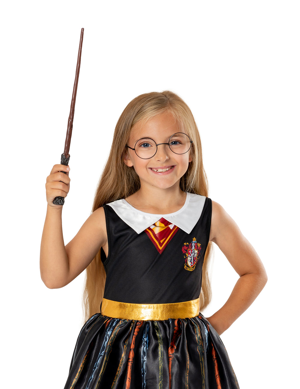 Escenificación por un niño de la Baguette de lujo Harry Potter