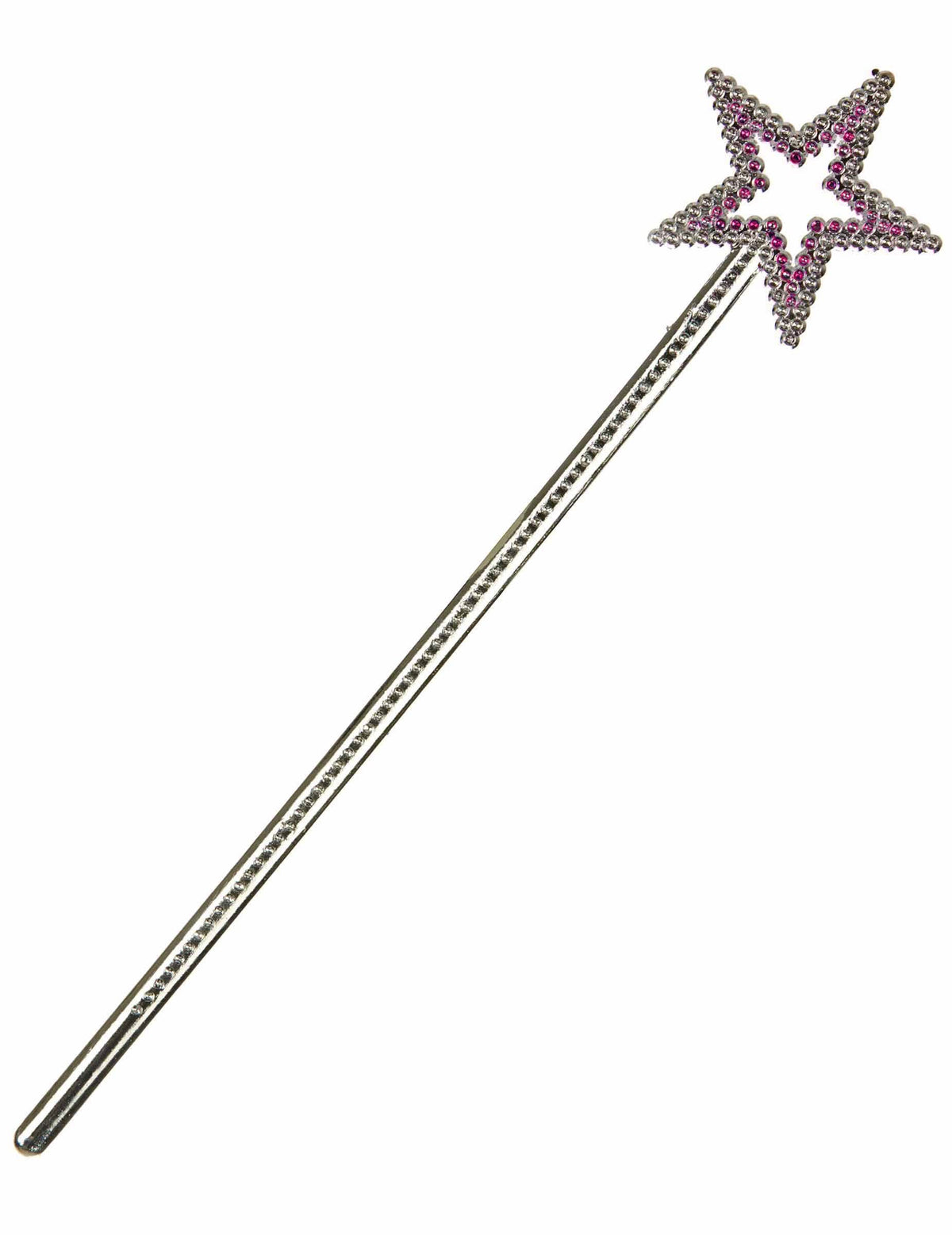 Varita mágica con estrella para adulto y niño rosa y plateada