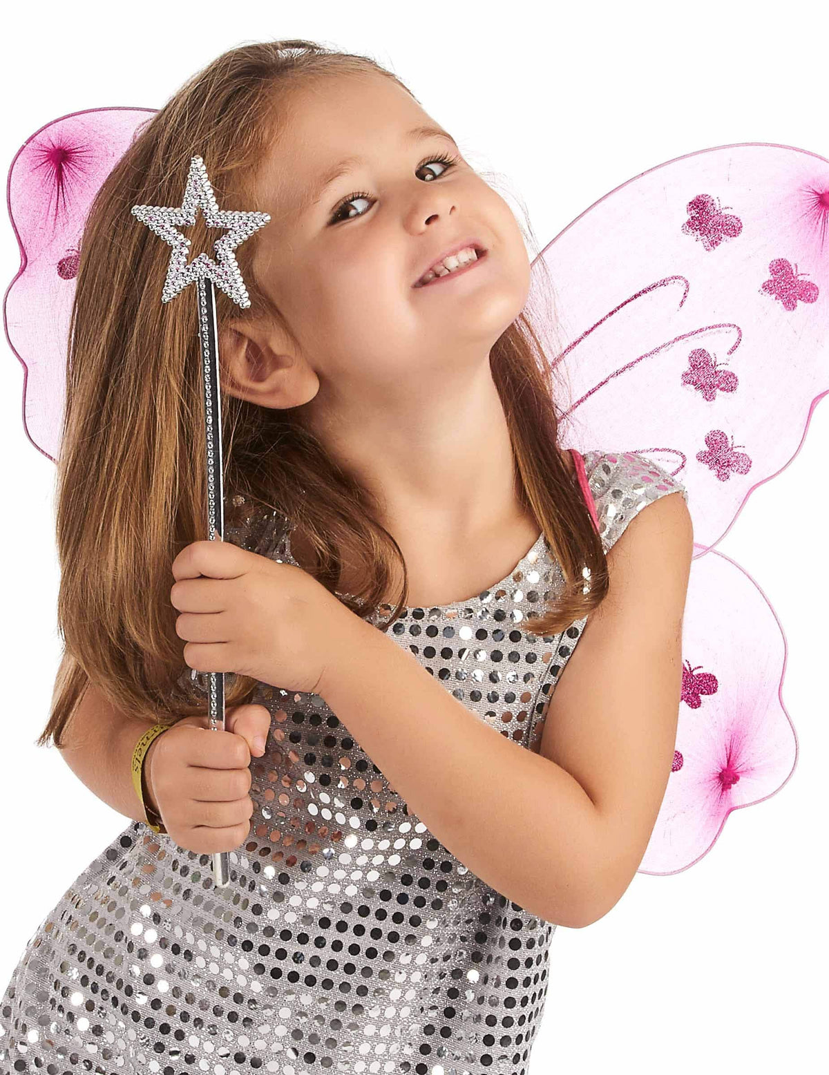 Detalle de la varita mágica estrella para adulto y niño