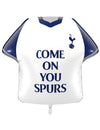Globo de aluminio blanco con forma de camiseta del Tottenham Hotspur Football Club 52 x 51 cm