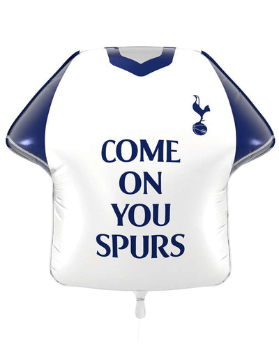 Globo de aluminio blanco con forma de camiseta del Tottenham Hotspur Football Club 52 x 51 cm