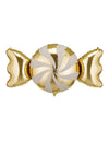 Globo de papel de aluminio Caramelo beige y dorado 113 x 54 cm