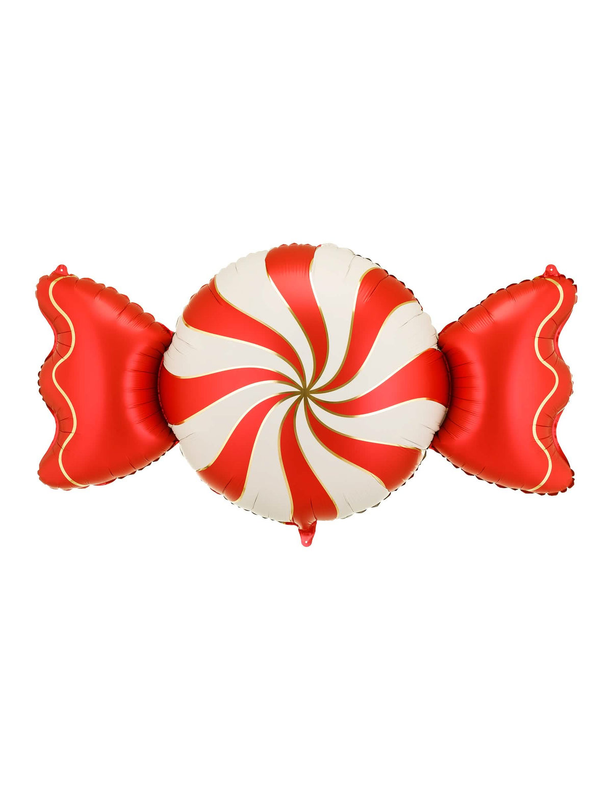 Globo de aluminio Caramelo beige y rojo 113 x 54 cm