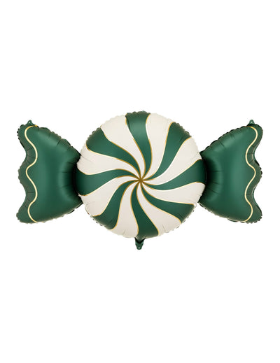 Globo de papel de aluminio Caramelo beige y verde 113 x 54 cm