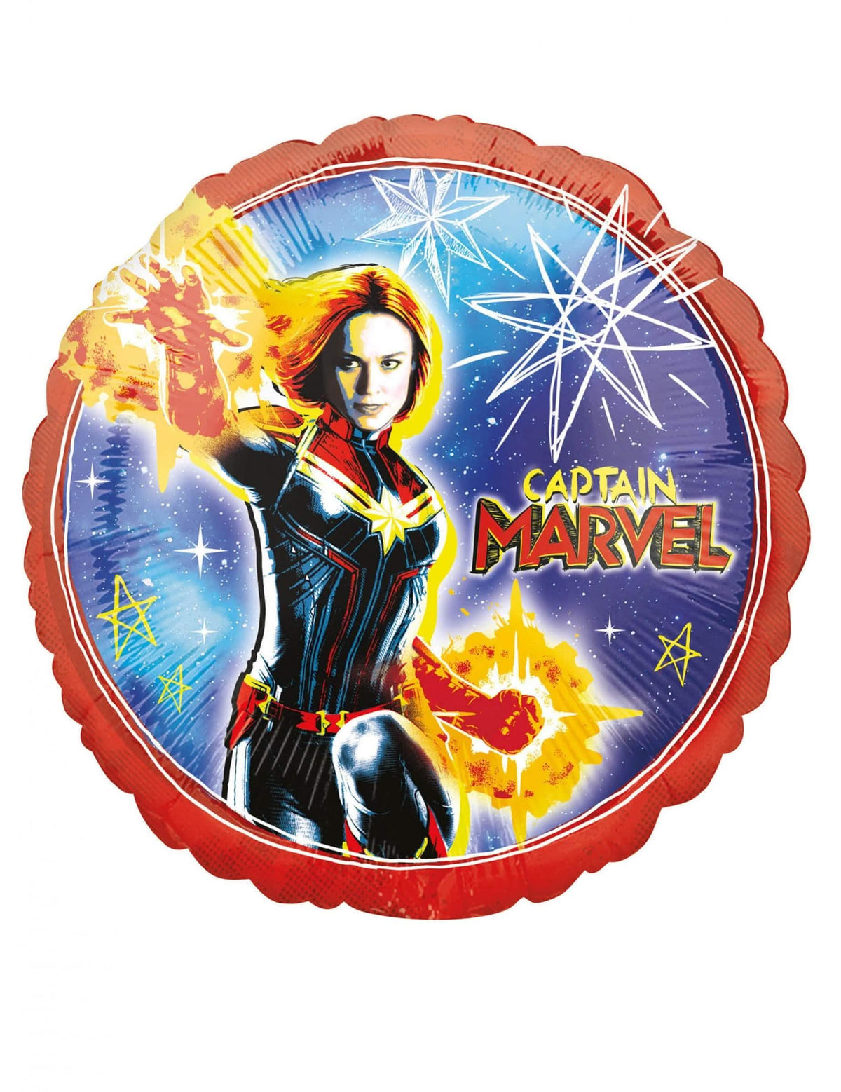 Globo de aluminio Captain Marvel rojo azul y amarillo