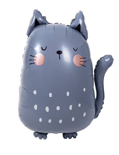 Globo de aluminio Gato gris 49 x 69 cm