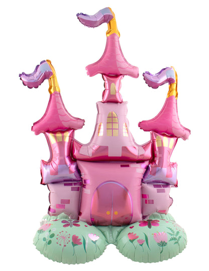 Globo de aluminio de pie castillo de princesa 65 x 90 cm