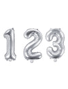 Ballon aluminium chiffre argent