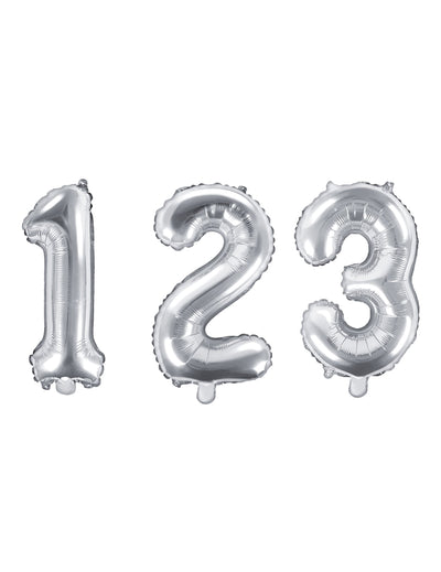Ballon aluminium chiffre argent