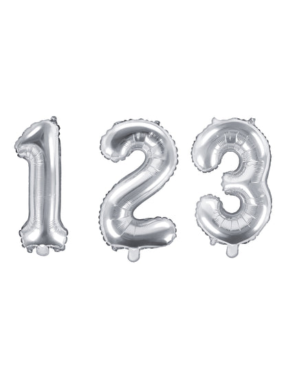 Ballon aluminium chiffre argent