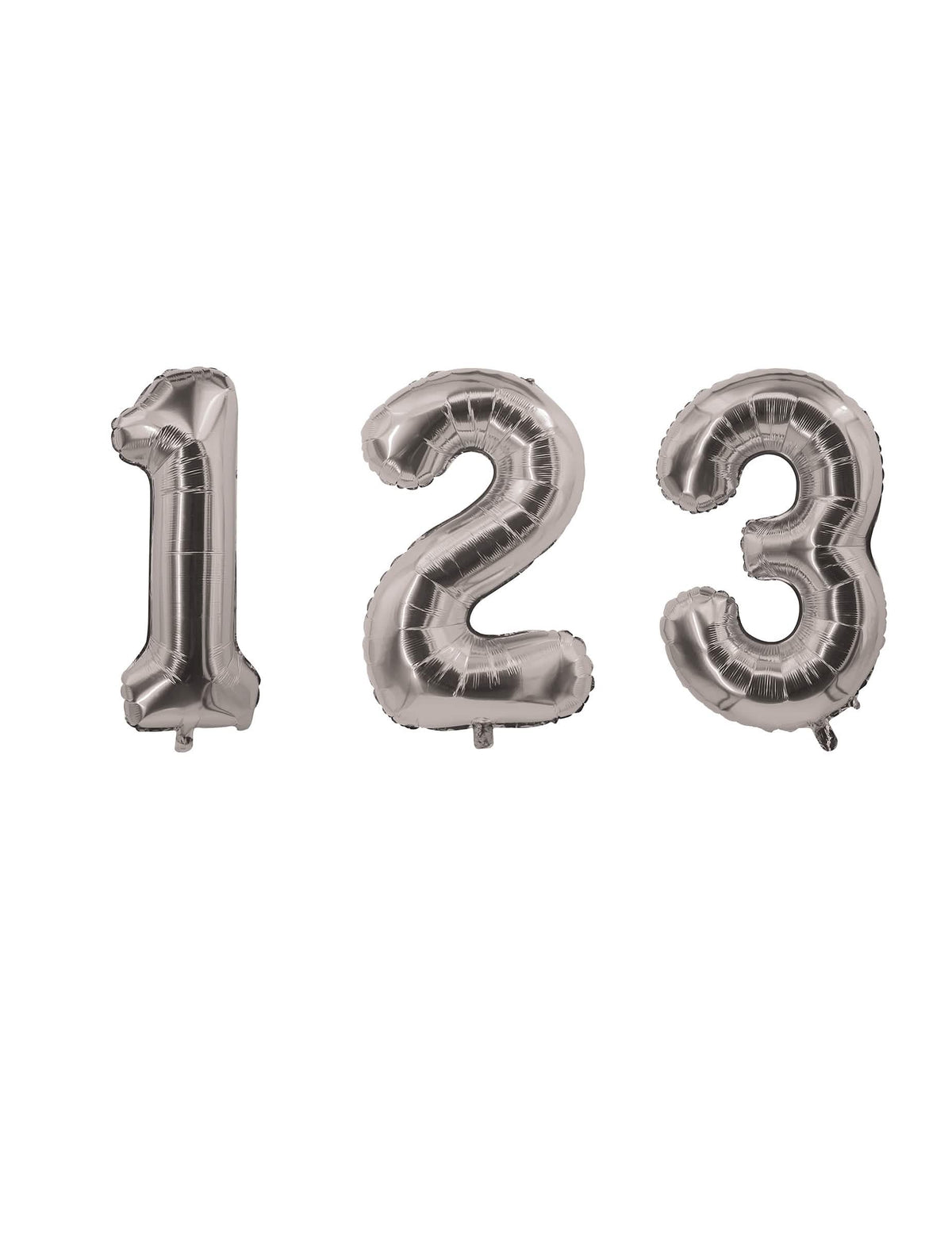 Ballon aluminium chiffre argenté