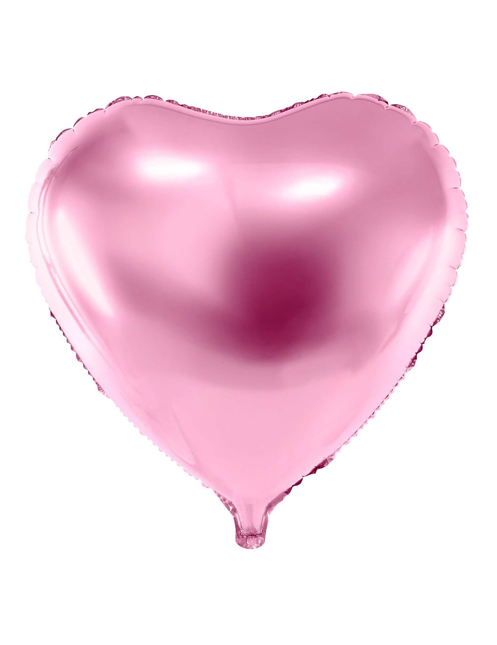 globo de aluminio corazón rosa pálido metalizado
