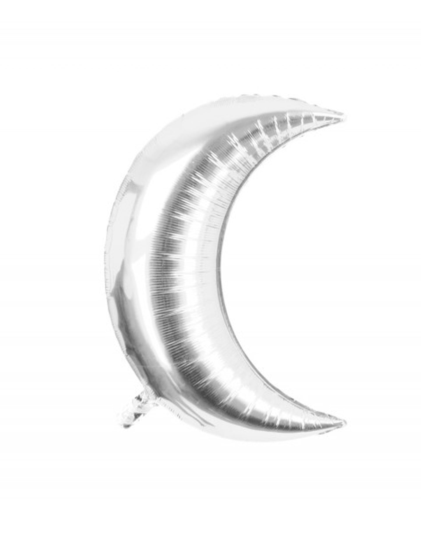 Ballon aluminium croissant de lune pour décoration argenté